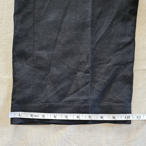 Kasper Womens Black Wide Leg Linen Pants 16W - Picture 7 of 16